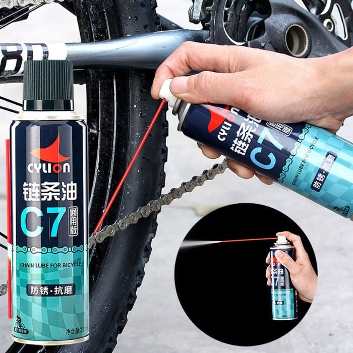 Huile de lubrification lubrifiante pour chaîne de vélo vtt VTT CYLION avec  nettoyage 250 ML - Return 2220 - Cdiscount Sport
