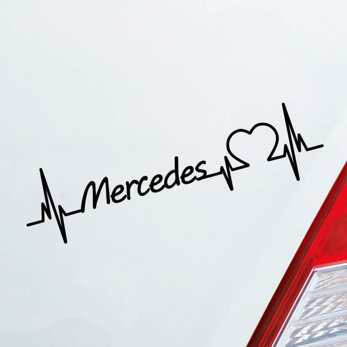Autocollants pour Voiture Mercedes Coeur Puls de la Marque Car Sticker  Amour env. 19 x 5 cm[395] - Cdiscount Auto