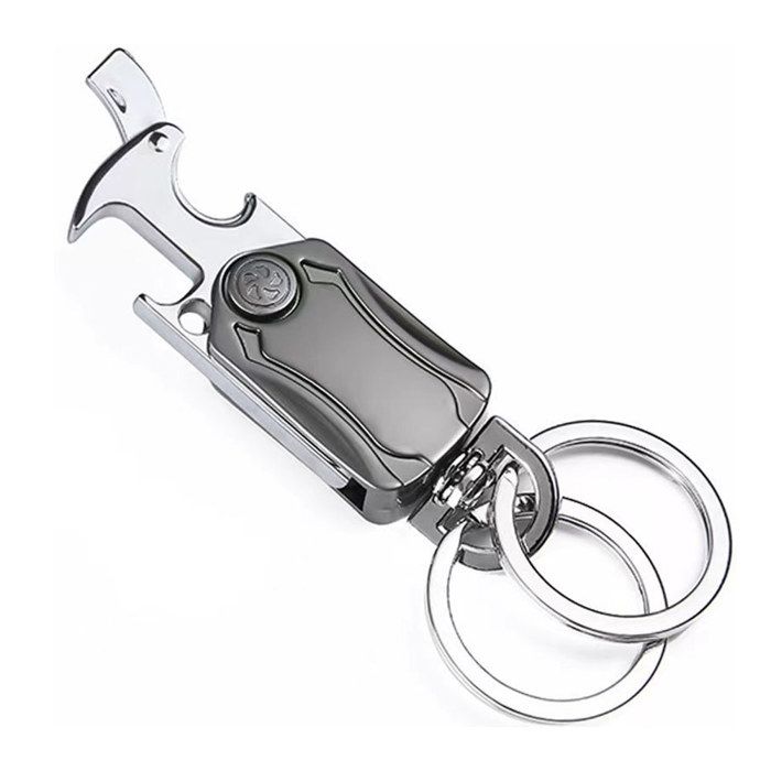 Porte-clés de voiture rotatif à 360 degrés, boucle rotative  multifonctionnelle en alliage de titane et de Zinc, porte-clés de randonnée  – les