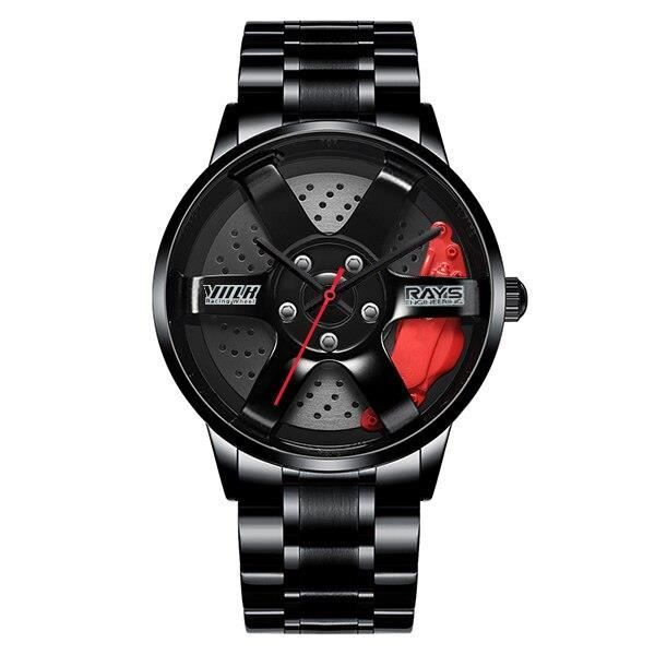 Montre Homme Rectangulaire Sport - Affichage Numérique/analogique Double Heure - Design Punk étanche 5 ATM - 8