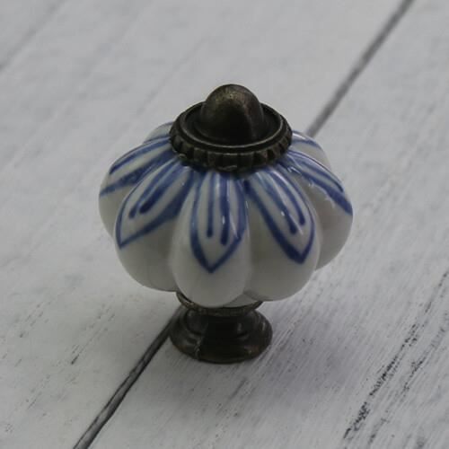 Poignées de porte et tiroirs vintage en céramique de Daroca, à