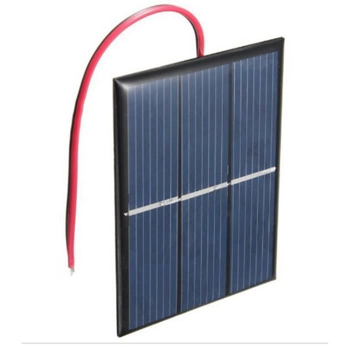 Mini panneau solaire en PET 5V 60ma, 2 pièces, cellule solaire