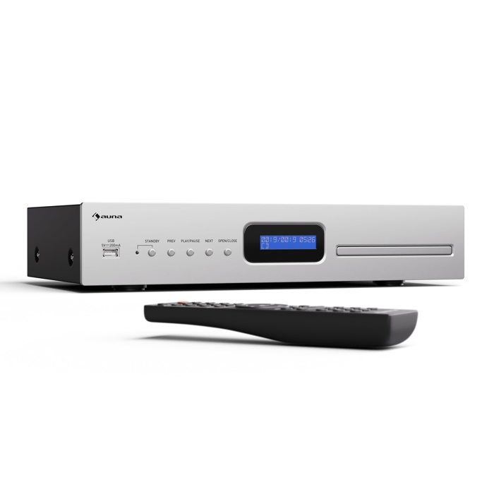 Lecteur CD Hifi Auna - Lecture CD-R/RW MP3 - Télécommande - Port USB ...