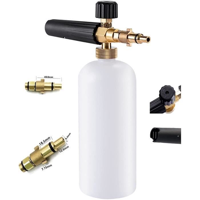 Canon A Mousse Voiture Lance Mousse Réglable Pistolet à Mousse Youool 900ml - Nettoyage Voiture, 2 -en-1 Mousse/Eau, Raccord Tuyau Arrosage Pistolet Haute Pression Pulverisateur Voiture Mousse