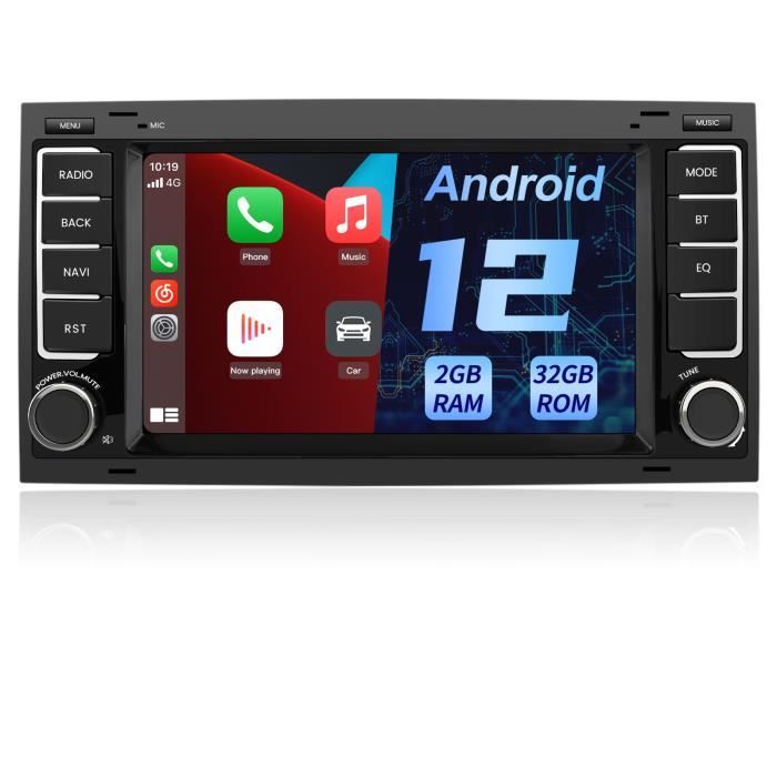 AWESAFE Autoradio Carplay pour VW Touareg Transporter T5 Multivan, Android 12,Écran Tactile 7\