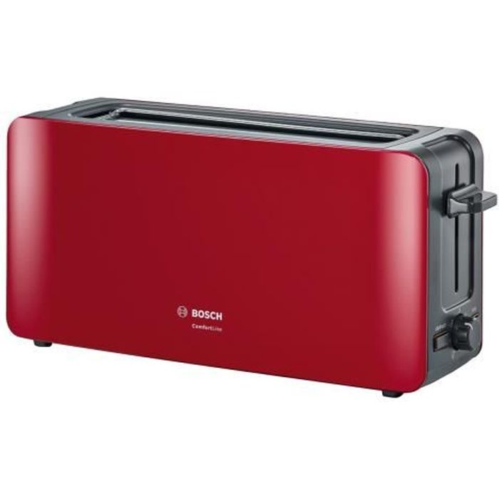 Bosch Tat6a004 Grille Pain Comfortline Rouge Achat Vente Grille Pain Toaster Cdiscount
