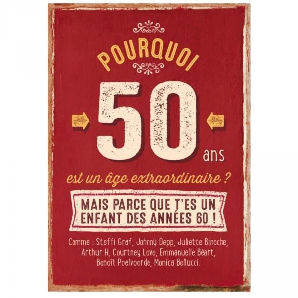 Carte Xl D Anniversaire 50 Ans Cadeau Maestro Achat Vente
