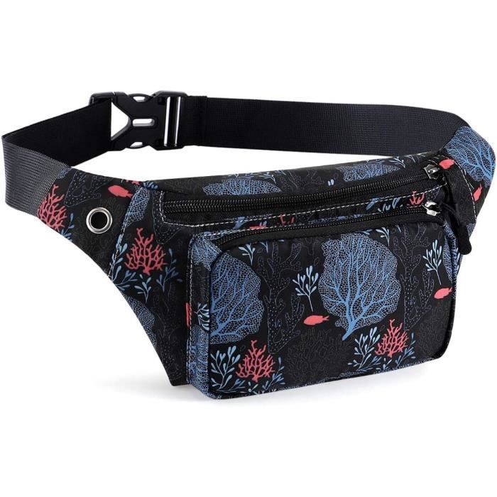 Sac Banane De Sport Sacoche à Ceinture De Marche Noir Avec Porte Bouteille Pour Samsung Galaxy