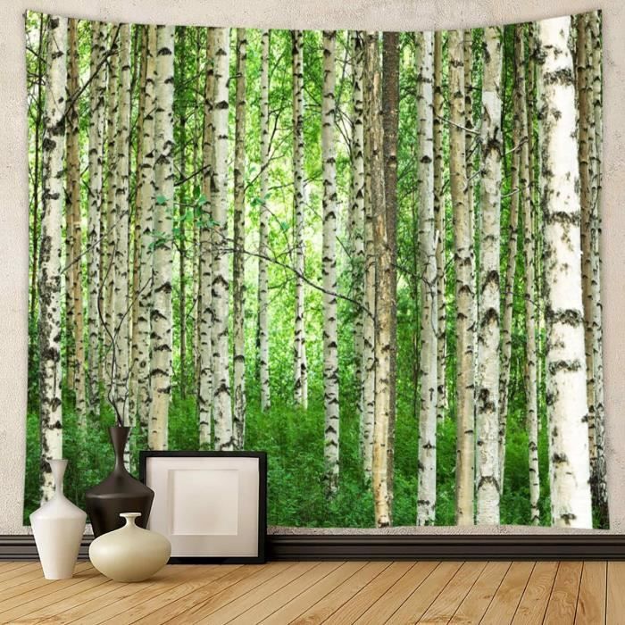 Tapisserie Murale Nature Foret, Tenture Murale Xxl Paysage Tapisserie Murale Tissu Foret Et