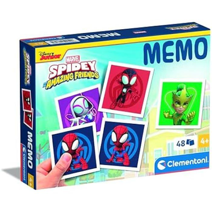 Jouet éducatif - CLEMENTONI - Memo Pocket Spidey and His Amazing Friends - Licence Marvel - 48 cartes 5x5 cm - 4-6 ans Jouet éducatif - CLEMENTONI - Memo Pocket Spidey and His Amazing Friends - Licence Marvel - 48 cartes 5x5 cm - 4-6 ans