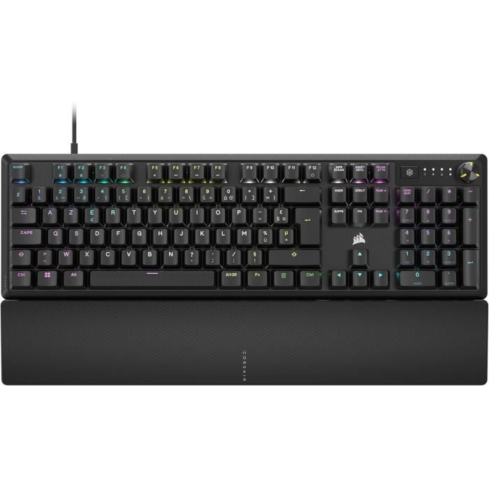 Corsair K70 Core RGB Clavier Mécanique de Jeu avec Repose Paume Touches Linéaires Pré lubrifiées MLX Amortissement du Son - vue 9