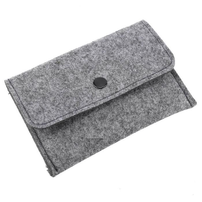 Lot De 12 Sacs De Rangement En Feutre Anti-oxydation Argent - Pour Couverts, Argenterie - Avec Ruban Blanc