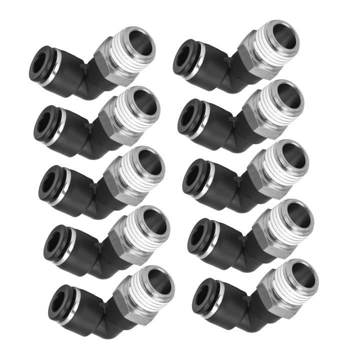 Lntyq Lot de 12 raccords d'air et de bouchons d'air NPT 1/4 NPT