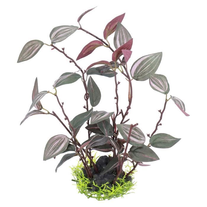 Plante Artificielle En Soie Pour Aquarium - Décor Réaliste 11x18x12 Cm, Pour Aquariums Et Terrariums