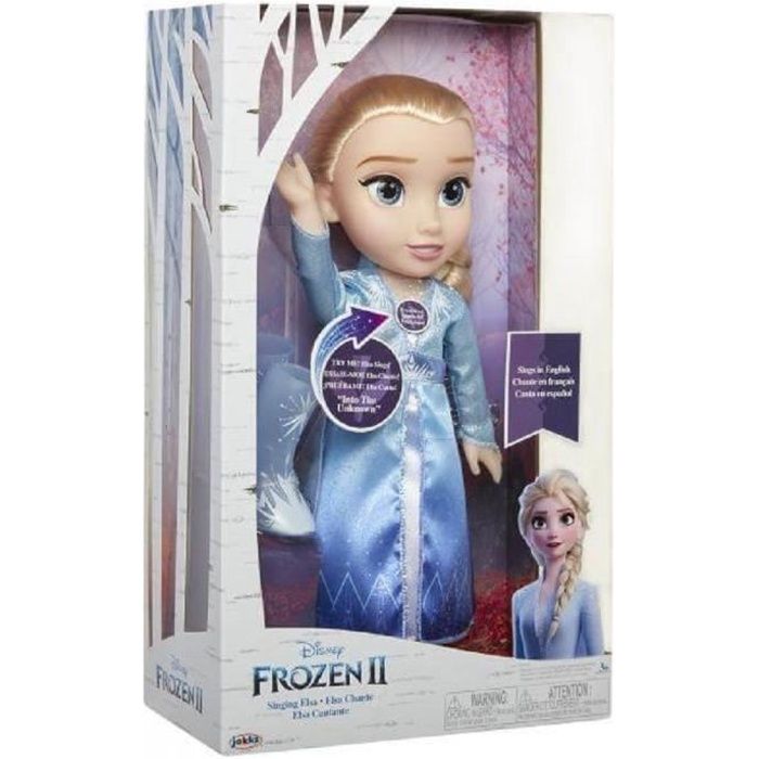 La Reine des Neiges - Poupée chantante Elsa 38 cm + micro - Parole de mamans
