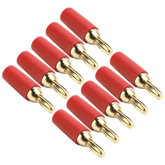 Prise Bullet 8mm Pour Lipo ESC Boladge 10 Paires Connecteurs Fiche Banane Mâle/femelle 8mm Plaqué Or – Pour Batterie Lipo, ESC, Modèles RC (80A, 6AWG