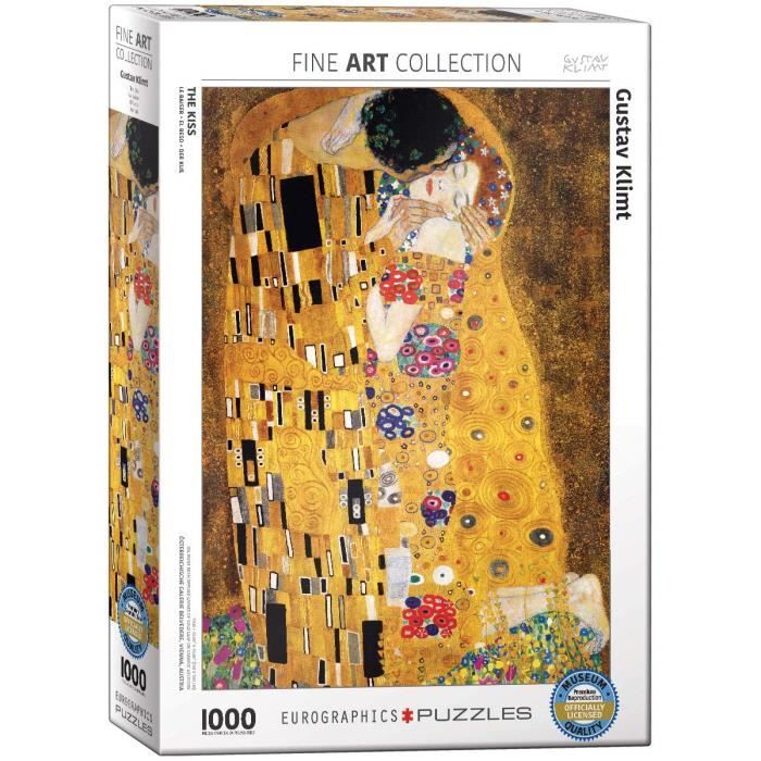 Puzzle Gustav Klimt: Le Baiser, 1 000 pièces