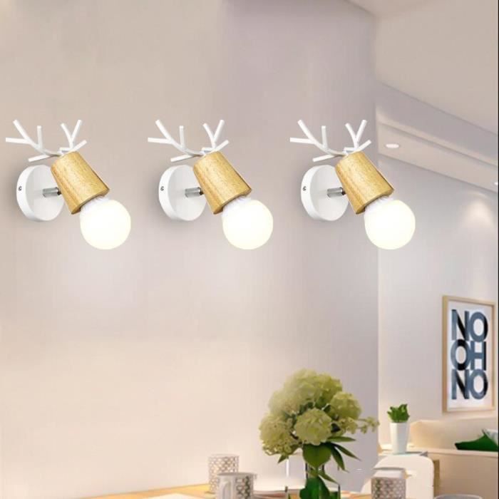 Applique da muro in ferro Bianco shabby una luce 17x h23 cm