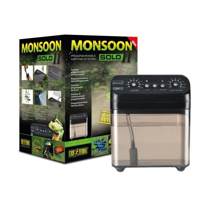 EX TERRA Monsoon Solo II - Système de brumisation programmable pour Terrarium et serres