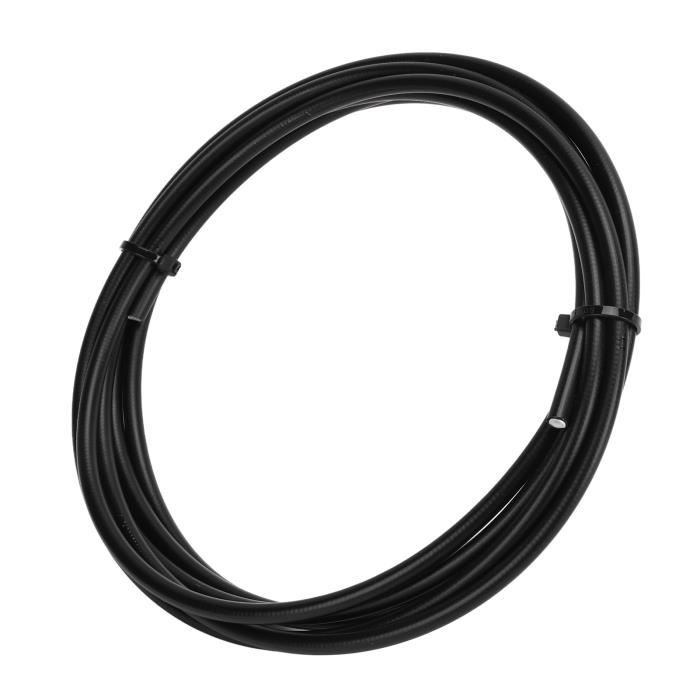 Tuyau De Frein Tressé Universel 70 Cm – Moto, VTT, Motocross, Hydraulique, Métal & Caoutchouc Renforcé Noir/Vert Armée