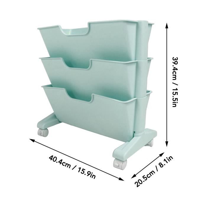 Étagère Mobile KIMISS 6 Niveaux - Tour Rotative Plastique