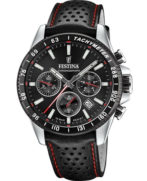 Montre Festina F20561/4 Cadran Noir 45mm Étanchéité