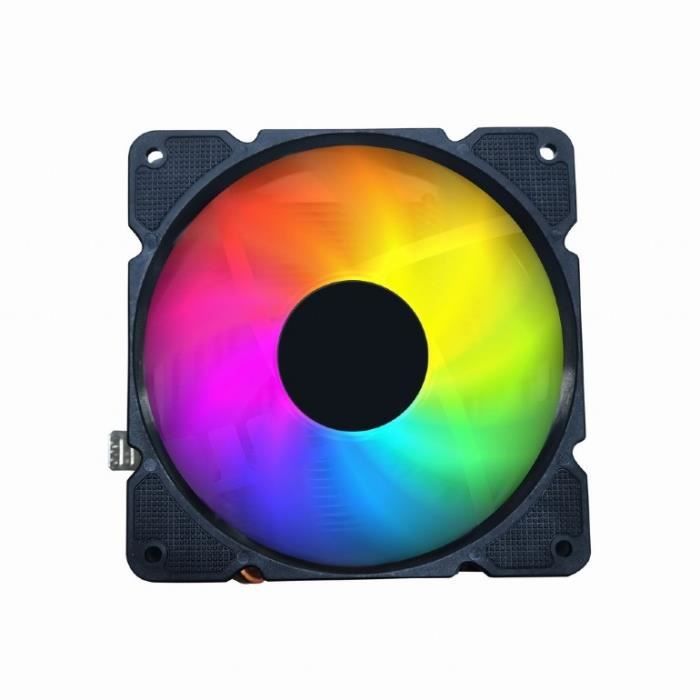 gembird ventilateur de cpu cpu huracan argb x140 - vue 2