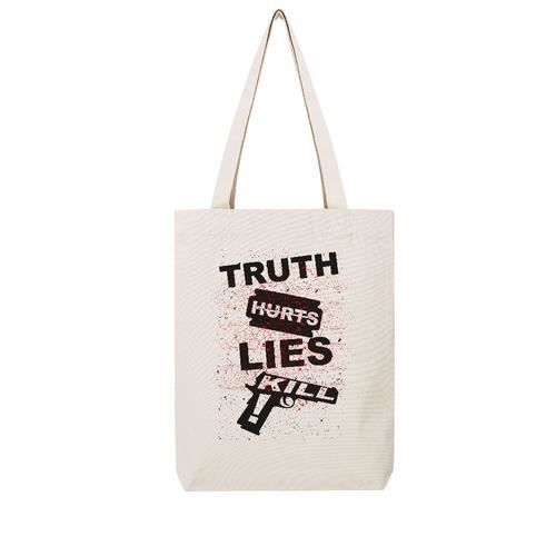 Tote bag Tissus Beige LMK TRUTH HURTS Cdiscount Bagagerie