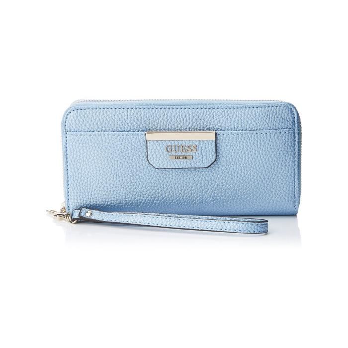 Guess Portefeuille Femme Bobbi Bleu Ciel Achat Vente