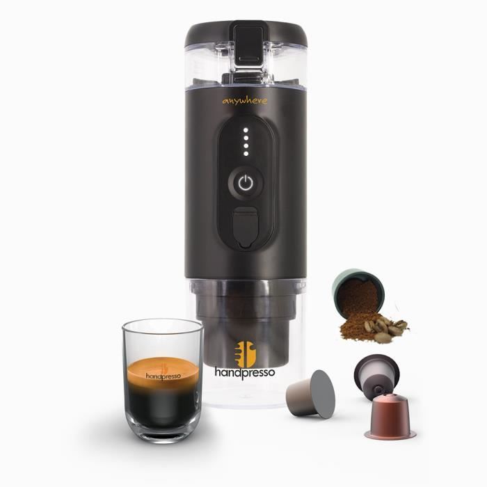 Cafetière portable - HANDPRESSO - E PRESSO 21700 - Rechargeable USB - 19 bars - Compatible Nespresso