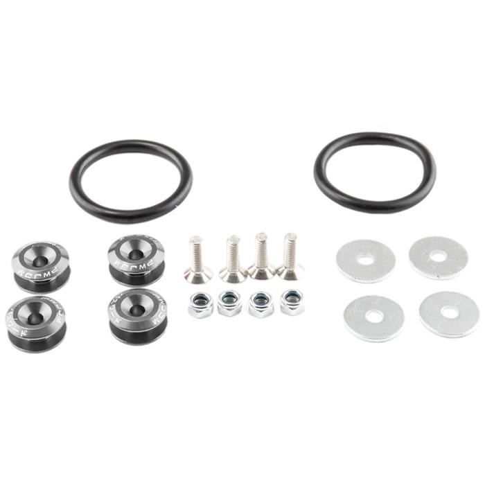 YINETTECH Lot De 2 Loquets Dégagement Rapide 30mm - Bouton Poussoir Universel Voiture Plaque Immatriculation