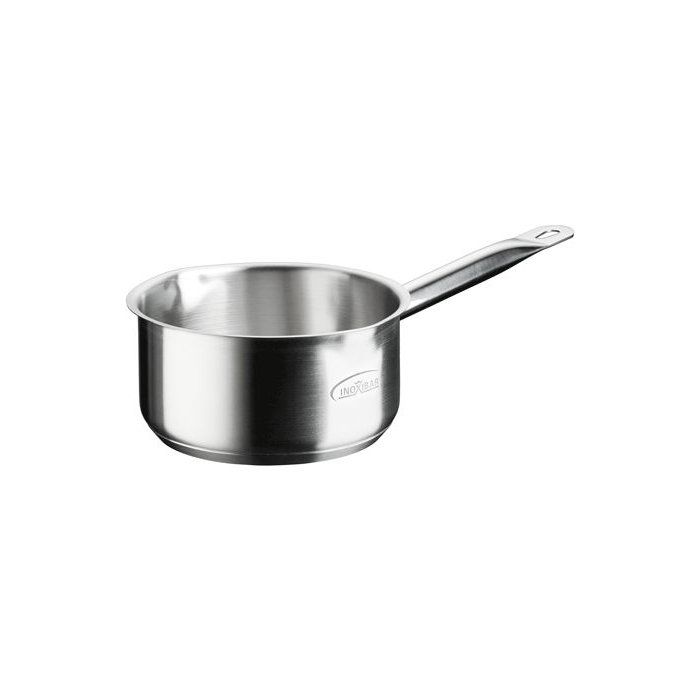 Casserole INOXIBAR Profesional 16 cm double verseur acier inoxydable fond diffuseur induction