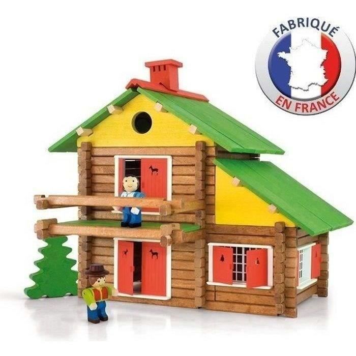 chalet en bois jouet