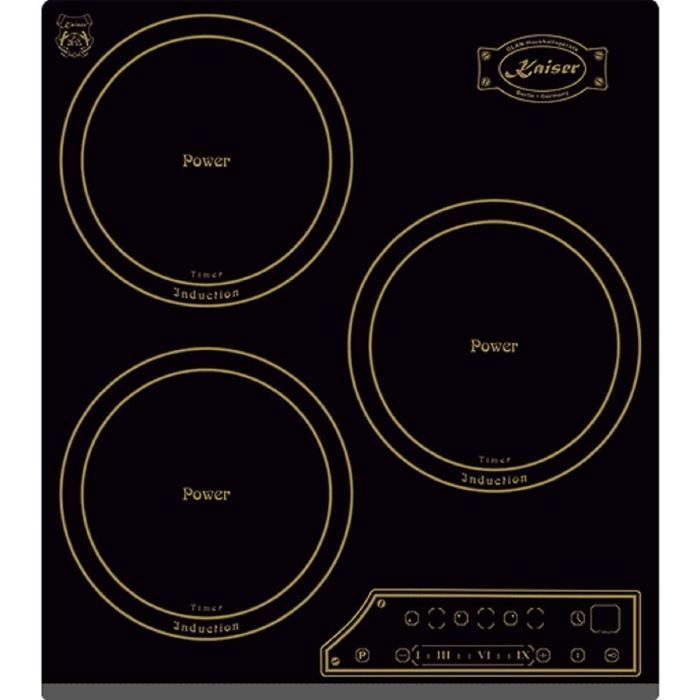 Kaiser KCT 4795 FI AD, noir, plaque de cuisson encastrable, 3 zones de ...