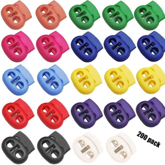 HABNI Bouchon De Cordon, 24 Pièces Serrure De Cordon En Plastique