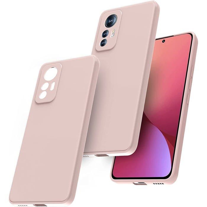 Coque Silicone Rose Pour Xiaomi 12T 5G - Marque Little Boutik - Réf: Wz-X-12T-PINKCASE - Neuve