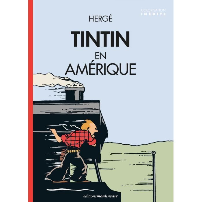 Carte Postale Album De Tintin Tintin En Amerique 10x15cm Cdiscount Beaux Arts Et Loisirs Creatifs
