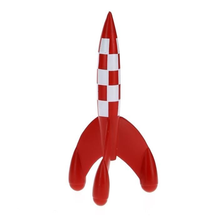 figurine de collection tintin la fusée lunaire 8,5cm moulinsart 42433 (2009
