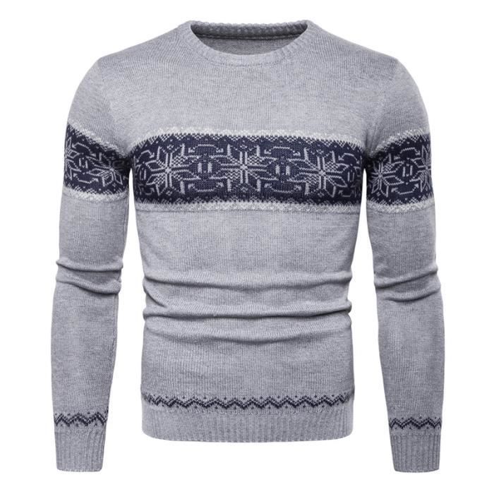 Pull Tricoté Homme – Col Empilé, Grosse Maille – Chaud Et élégant Pour L’hiver (affaires Ou Décontracté)