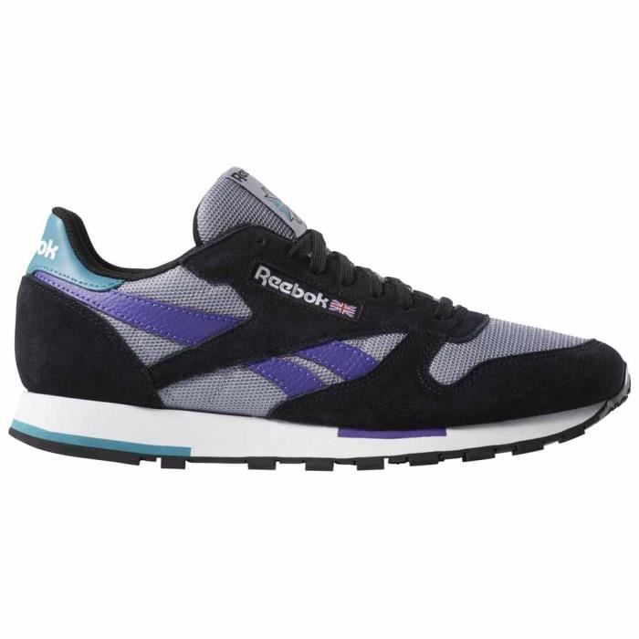 reebok leather homme violet