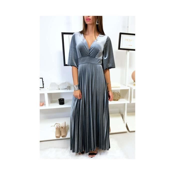 robe croisée longue