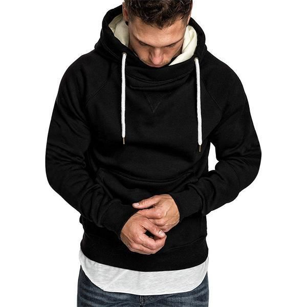 Pull long pour homme,Sweat-shirt vestes à capuche pour homme marque homme à  manches longues pull à capuche hommes grande taille pu - Cdiscount  Prêt-à-Porter