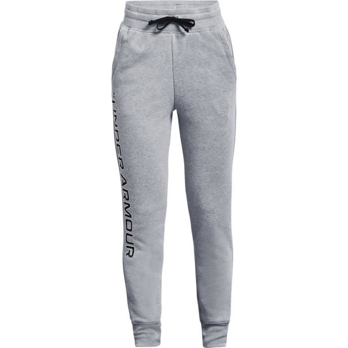 Pantalon de jogging fille Under Armour Rival Fleece - gris/noir/noir -  10/12 ans