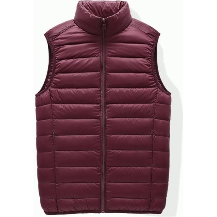 Doudoune rouge store bordeaux homme