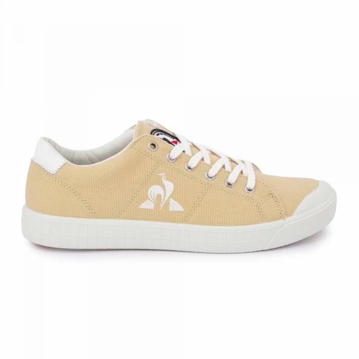 Baskets basses en toile Femme LE COQ SPORTIF Beige Cdiscount