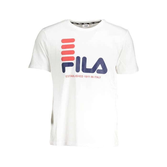 Tee shirt fila homme blanc online