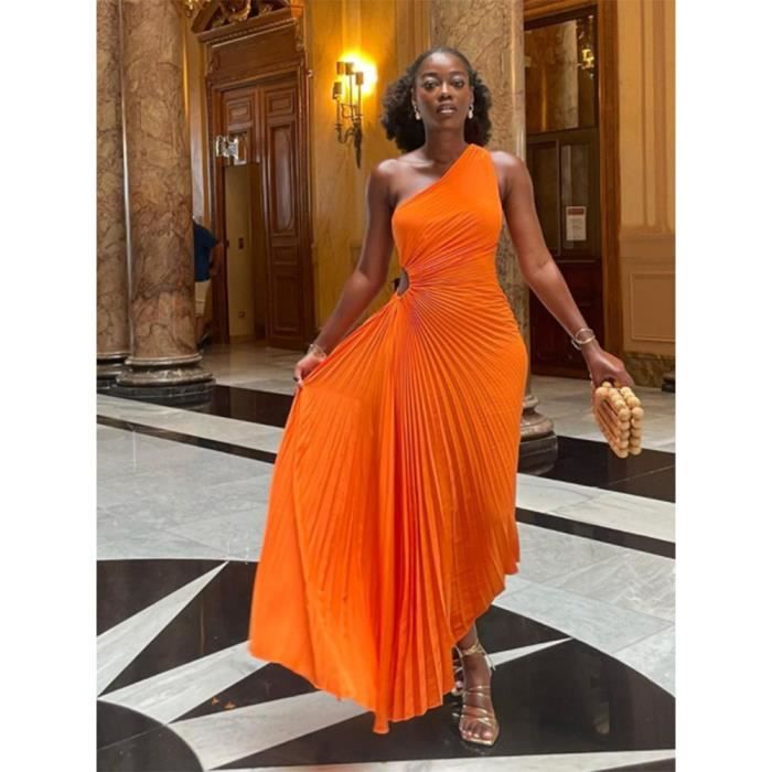 Robe de bal orange deals