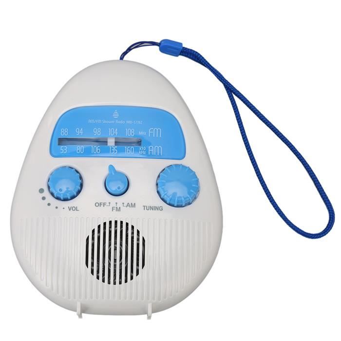 Sarini Radio FM De Salle De Bain Sans Fil étanche, Radio De Douche