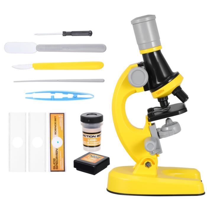 1 set éducatif utile drôle microscope pour jouet microscope optique