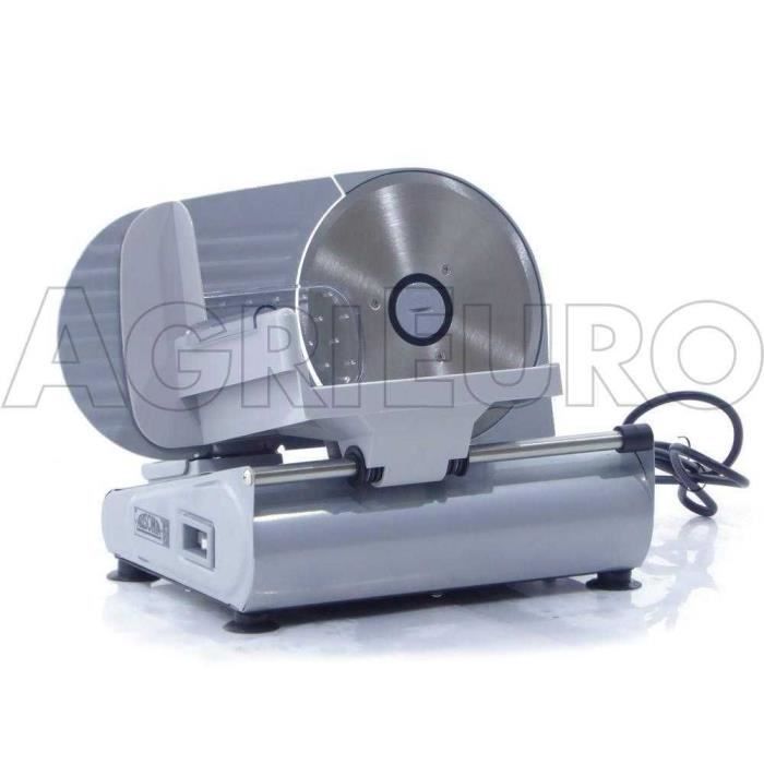 Trancheuse Électrique SENCOR 100W | Disque Inox 170mm | Réglage 1-15mm | Blanc/Gris - Sécurité Enfant